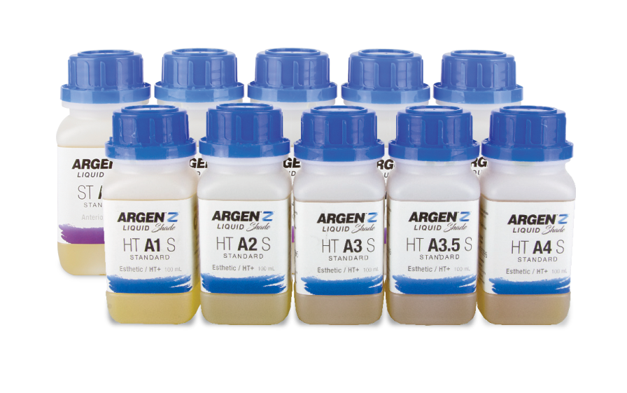 ArgenZ Zirconia shading liquid bottles
