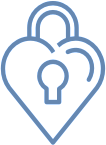 Heart and locket icon
