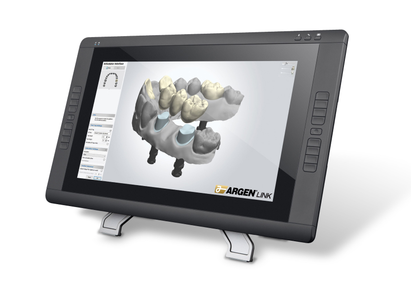 Cintiq Monitor showing ArgenLink software