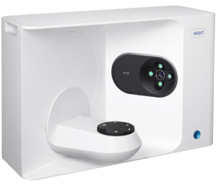 One white Medit series scanner