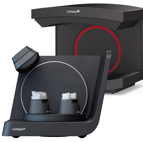 2 black 3Shape series scanners